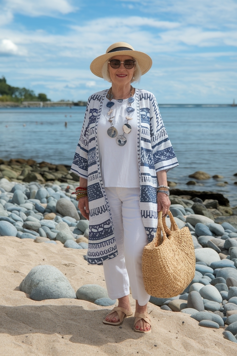 Beach Outfit for Women Over 60: Elegant Styles to Embrace outfit idea