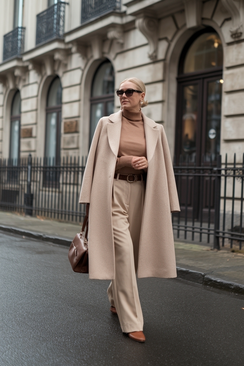 Beige and brown outfit ideas for a neutral palette outfit idea