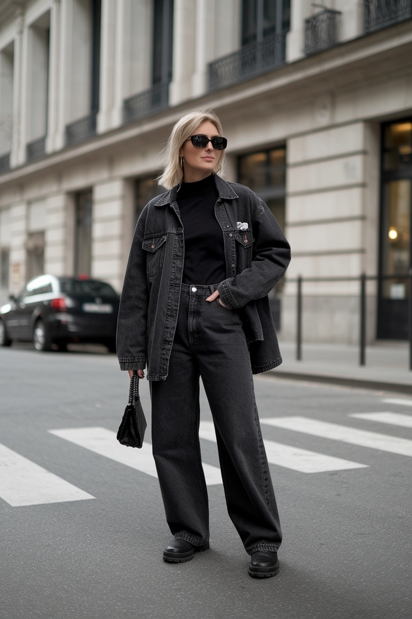 Black Baggy Jeans Outfit for Women: Chic and Versatile Looks outfit idea