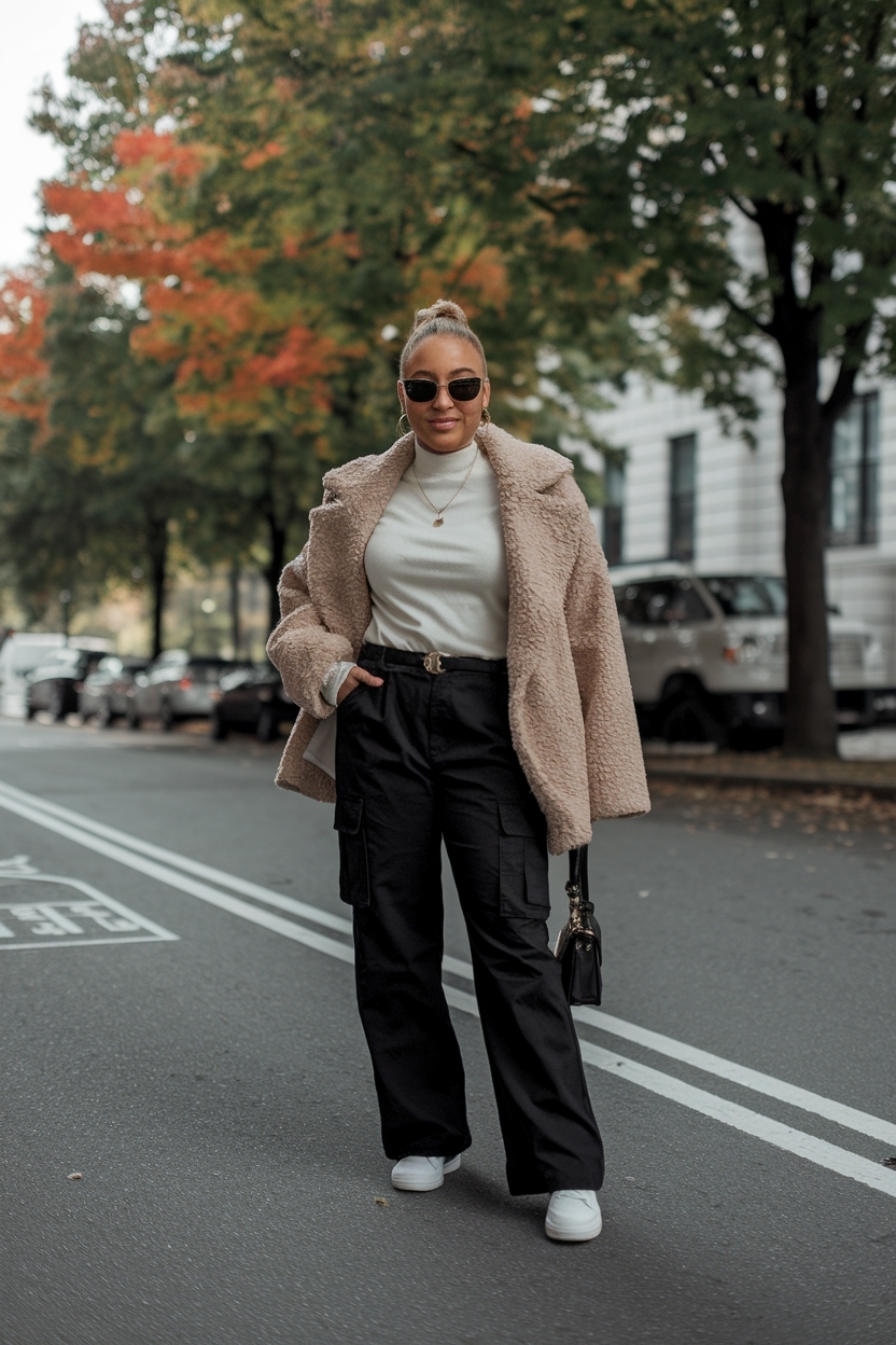 Black Cargo Pants Fall Outfit: Styling Tips for Success outfit idea