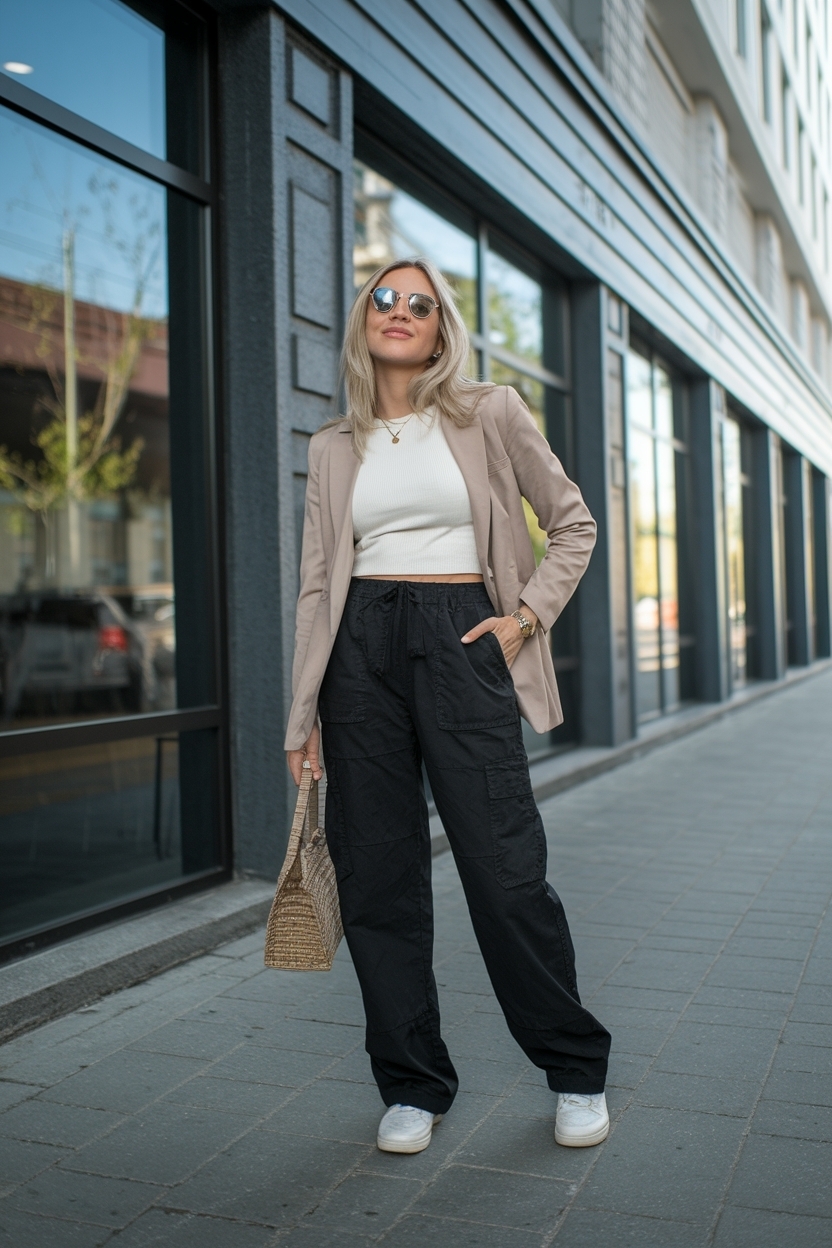 Black Cargo Pants Outfit Casual: Effortless Style Tips outfit idea