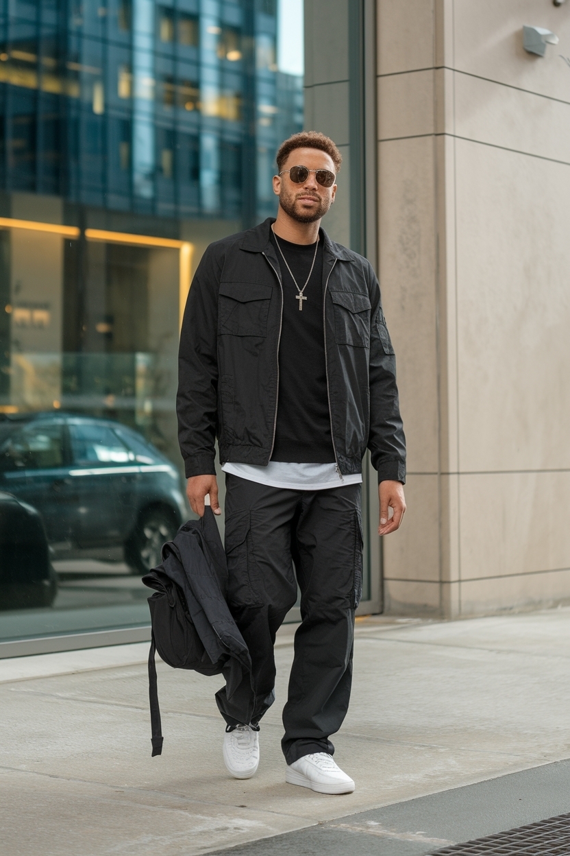 Black Cargo Pants Outfit Men: Versatile Options for Any Wardrobe outfit idea