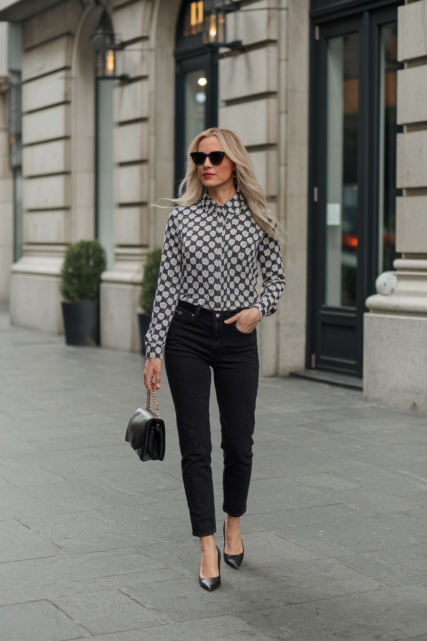 Black Jeans Going Out Outfit for Effortless Elegance outfit idea