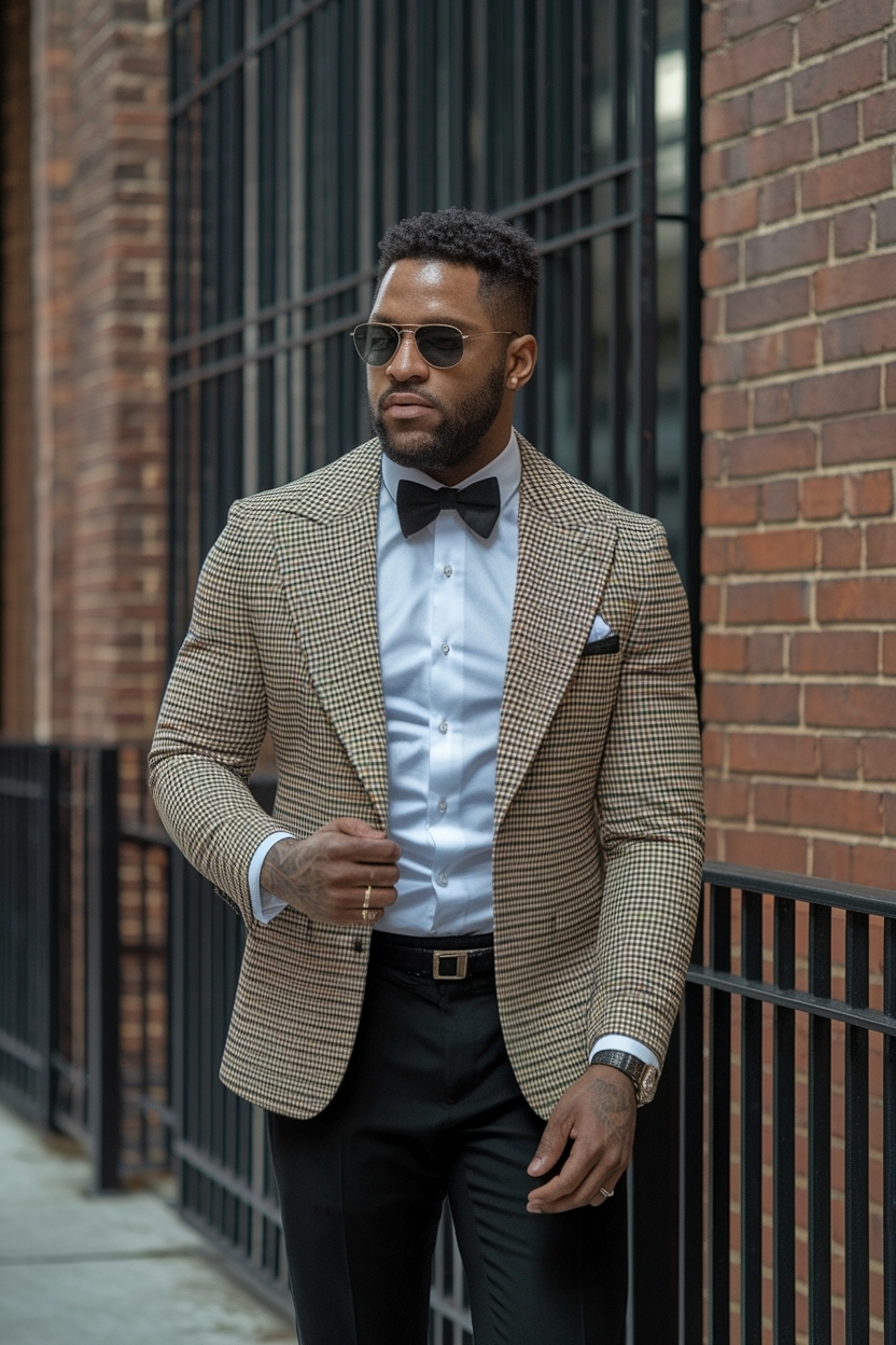 Stylish Black Men Date Night Outfit to Impress outfit idea