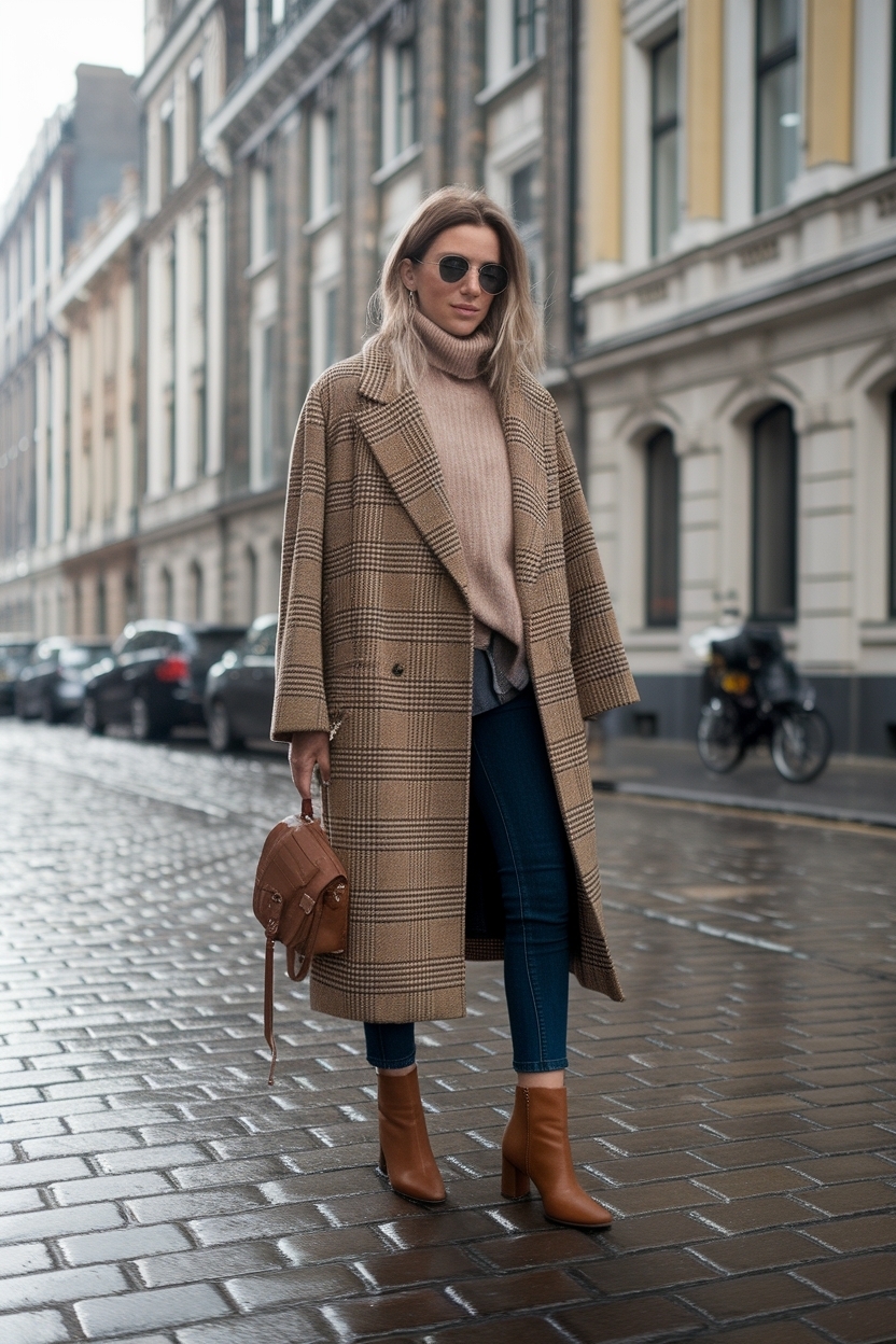 Brown Ankle Boots Outfit Winter: Cozy and Chic Combinations outfit idea