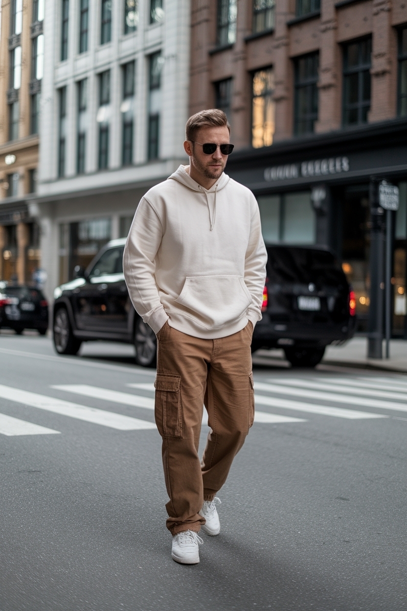 Brown Cargo Pants Outfit Men: Earthy Tones for Your Style outfit idea