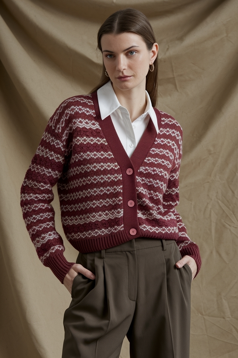 Cardigan and Trousers Outfit Women: Chic and Comfortable outfit idea