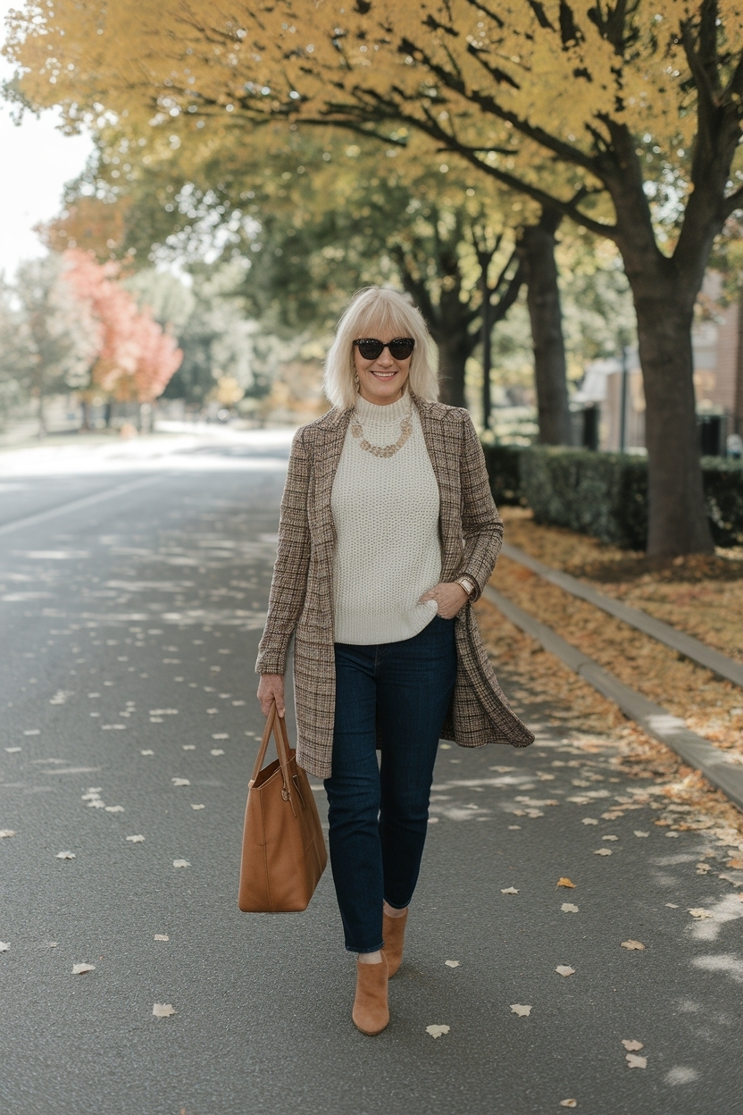 Casual Fall Outfits Women Over 50: Cozy Options outfit idea
