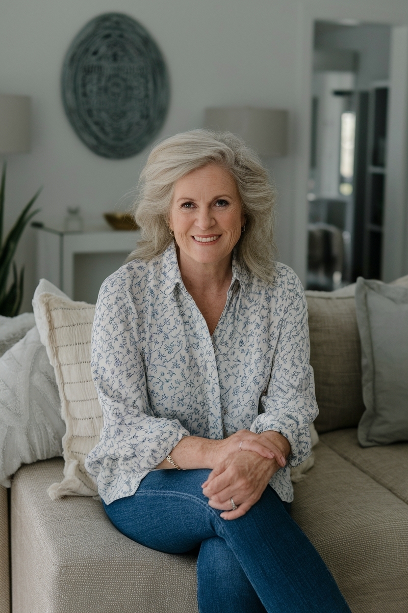 Casual Home Outfits Women Over 40: Comfort Meets Style outfit idea