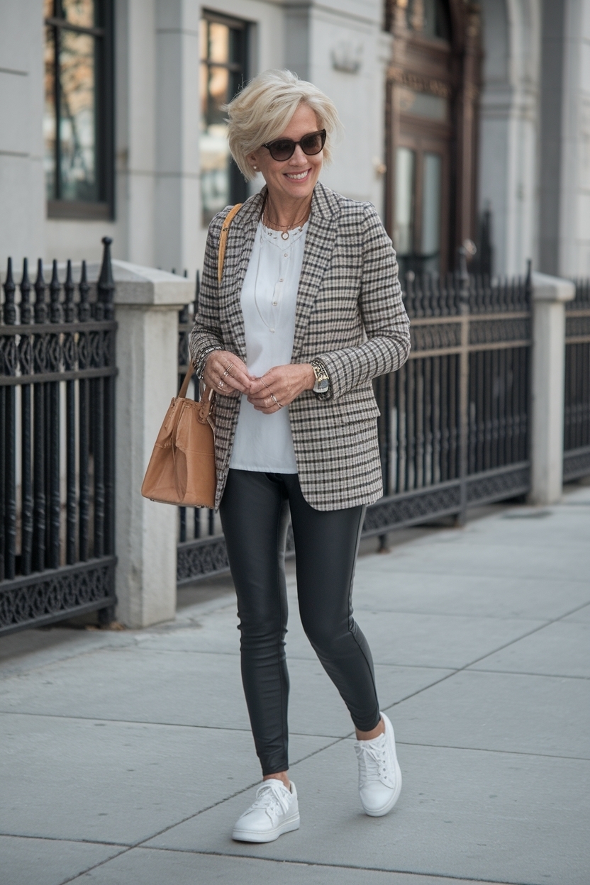 Casual Legging Outfits for Women Over 50: Comfort Meets Style outfit idea