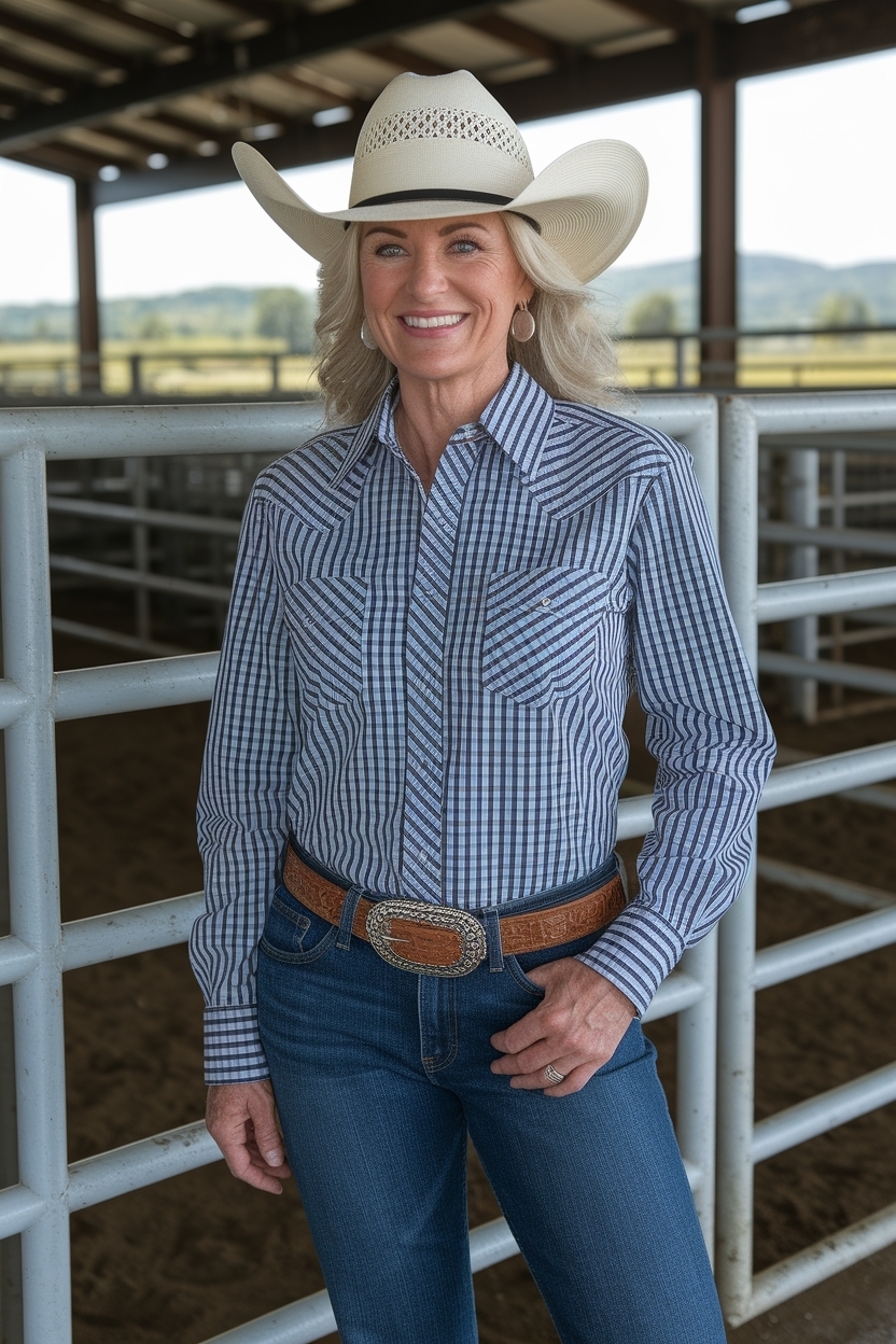 Casual Rodeo Outfits for Women Over 40: Chic and Timeless Looks outfit idea