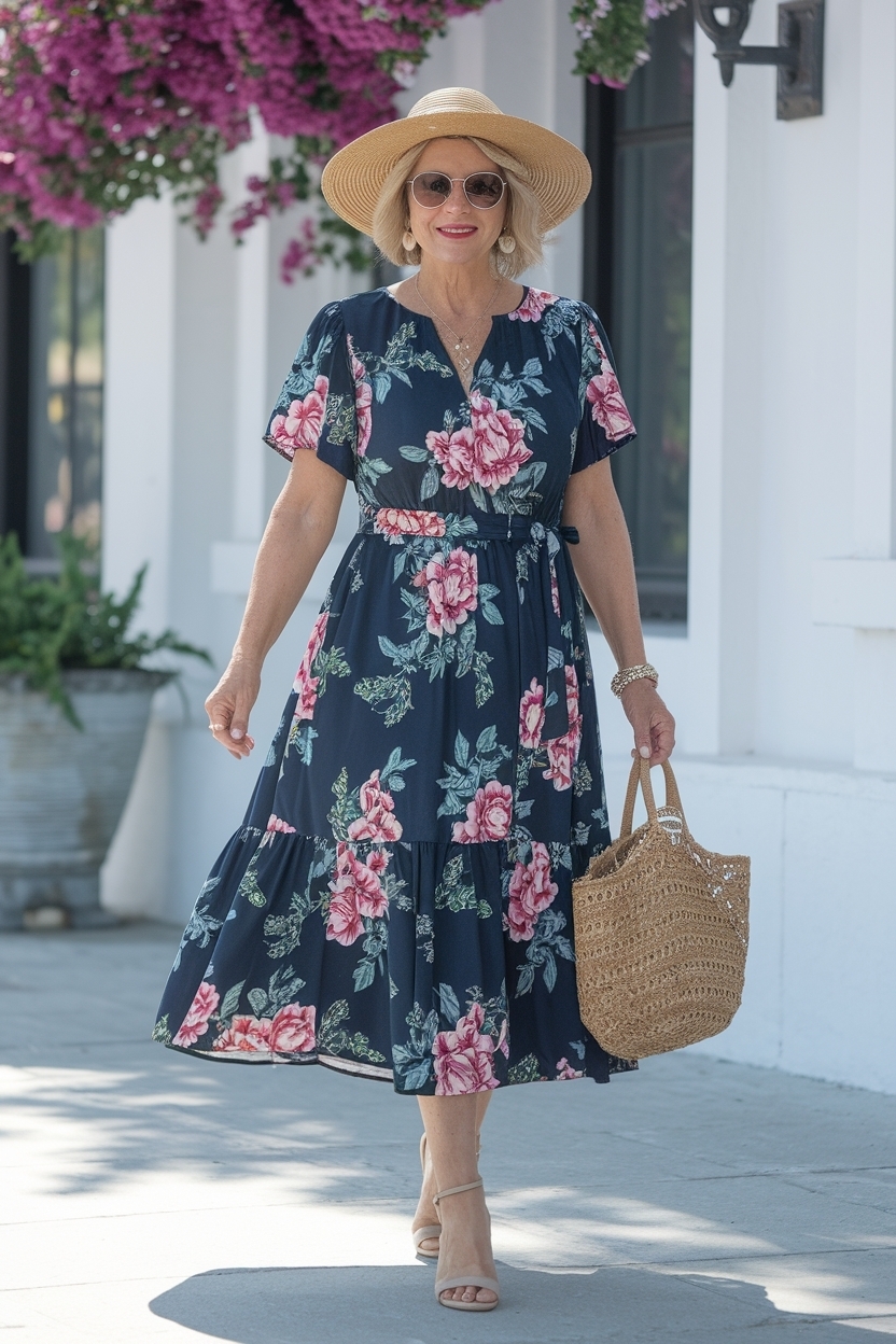 Casual Summer Dresses for Women Over 50: Style Guide outfit idea