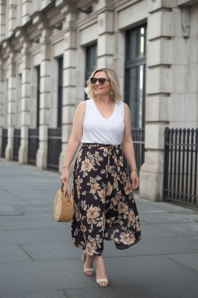 Casual Summer Outfits for Women Over 40: Bright and Breezy outfit idea