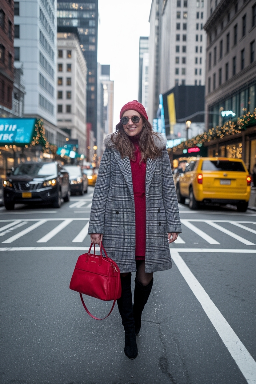 Fashionable Christmas in New York Outfits to Wear outfit idea