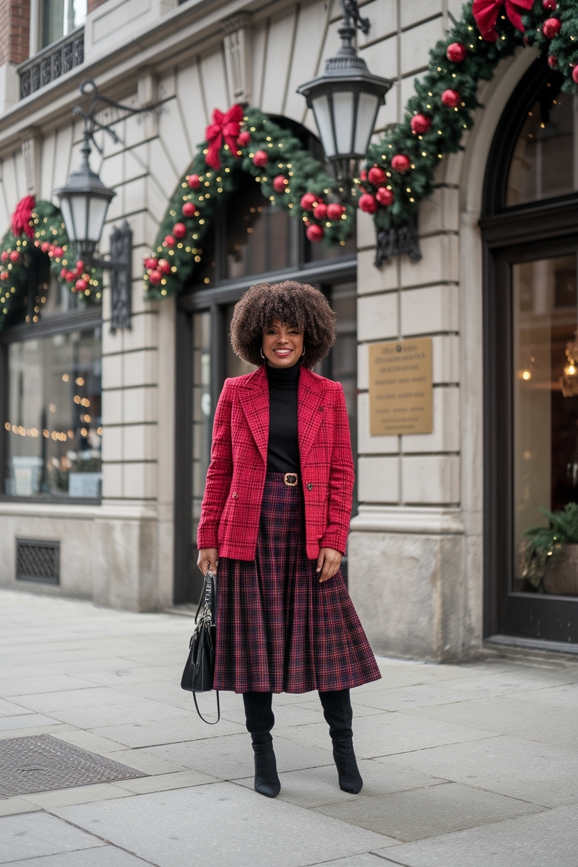 Christmas Outfit Ideas for Black Women to Shine Bright outfit idea