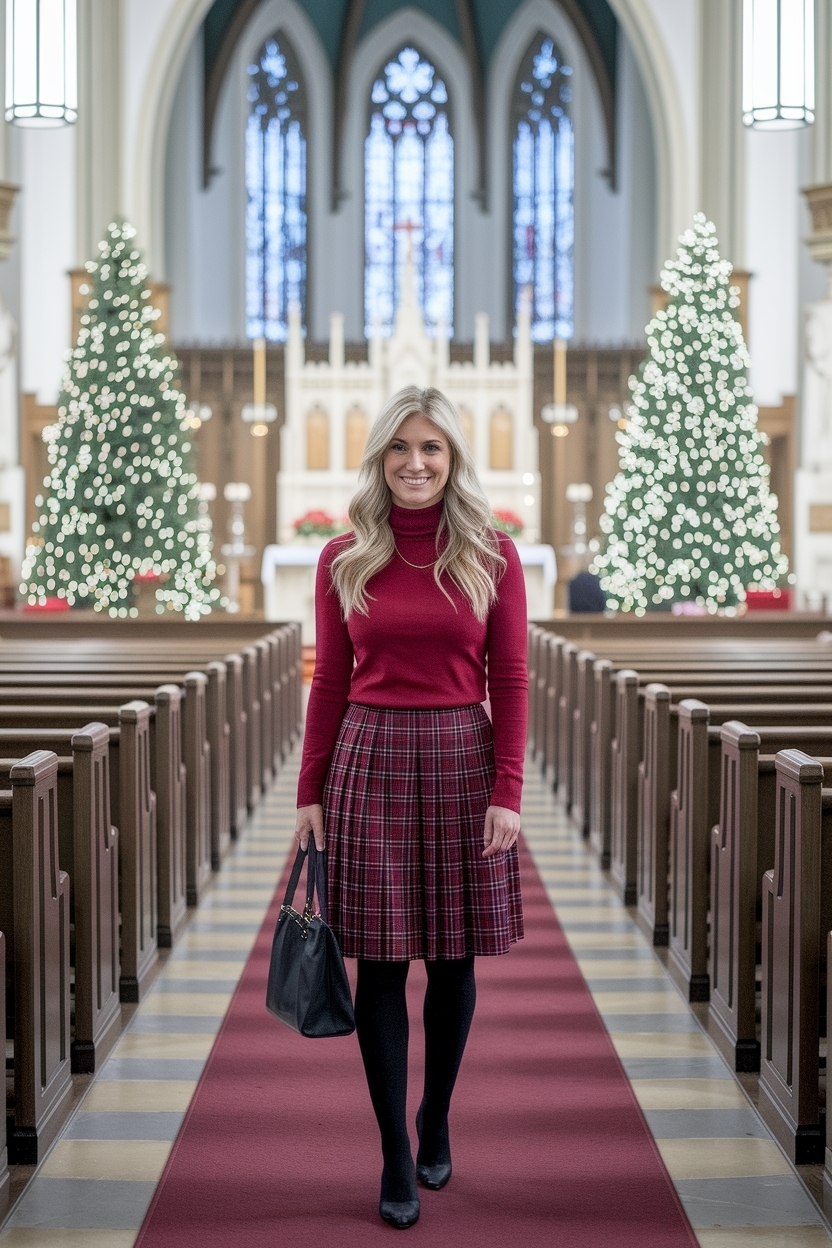 Christmas Outfit Ideas for Women at Church: Dress Up! outfit idea