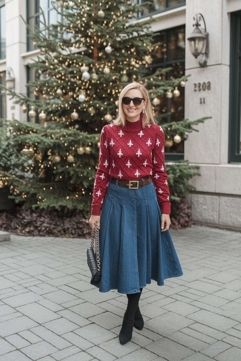 Christmas Outfit Ideas for Women with a Twist outfit idea