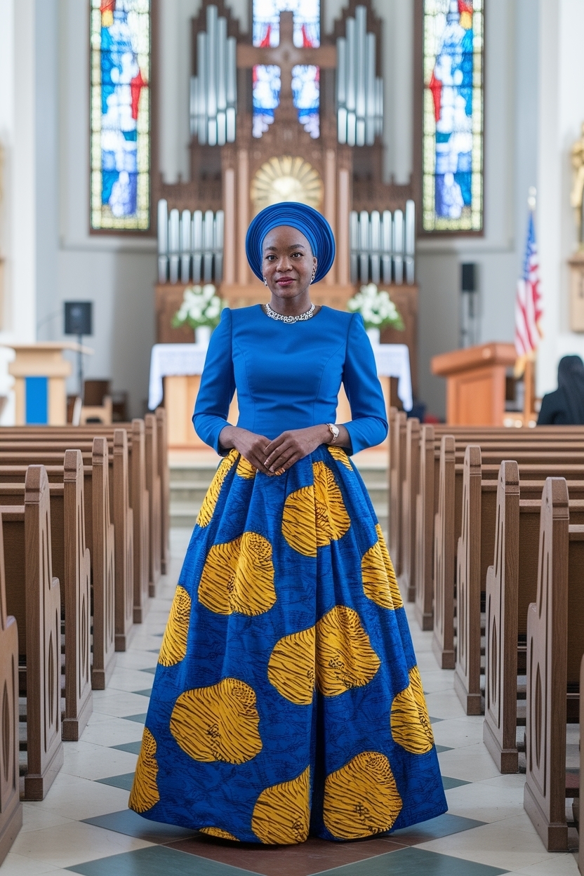 Church Outfit for African Women: Elegant and Modest outfit idea