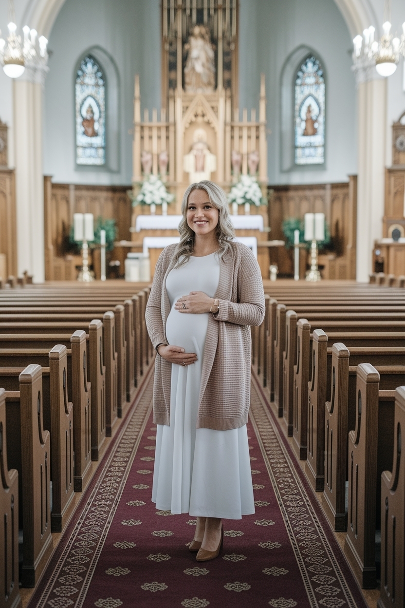 Church Outfit for Pregnant Women: Comfort Meets Style outfit idea