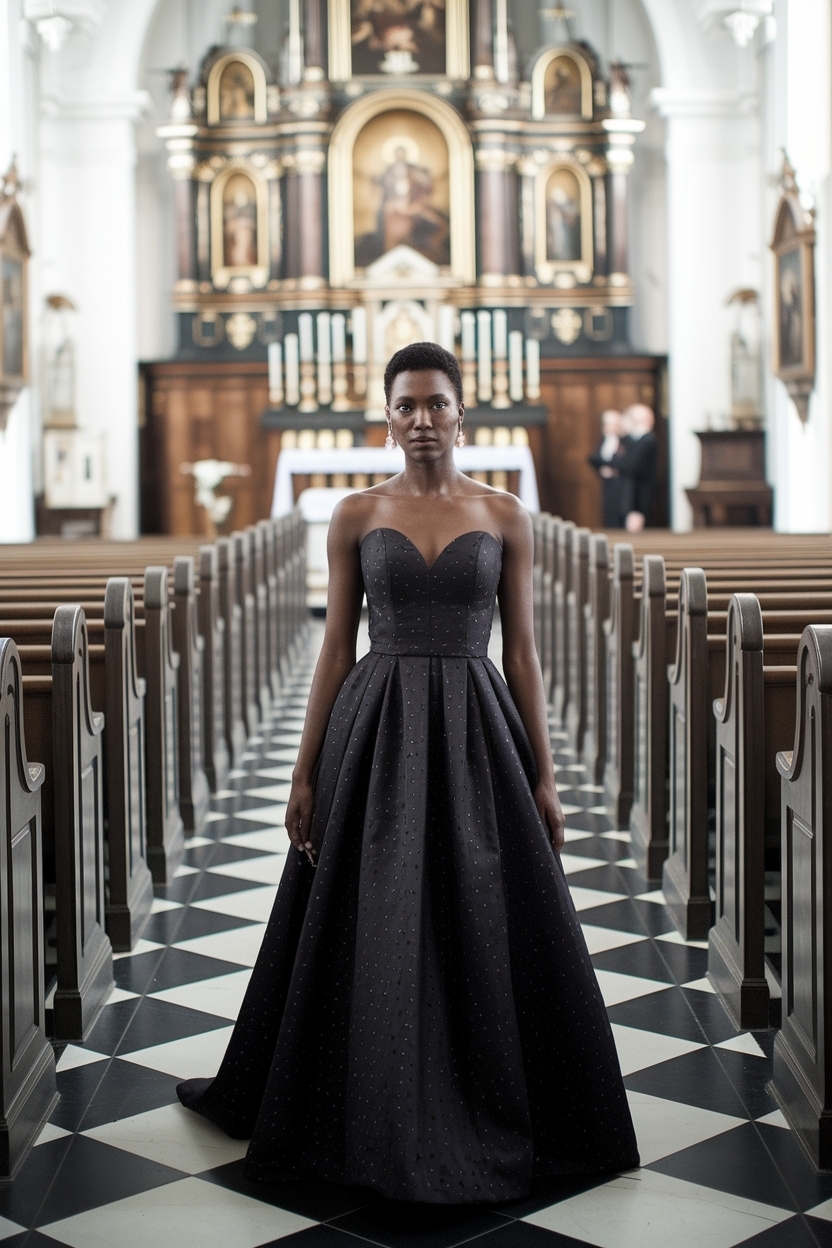 Stylish Church Wedding Guest Outfit Black Women Love outfit idea