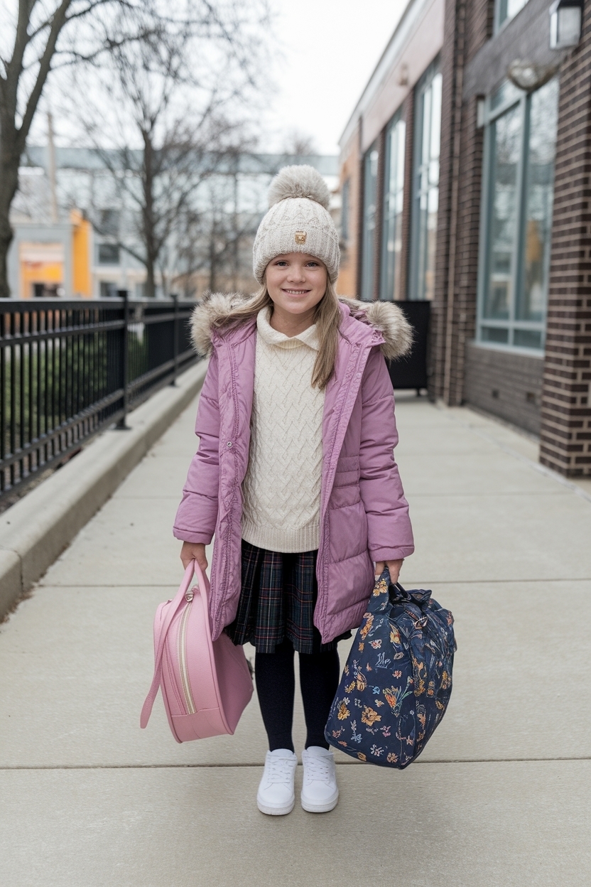 Cold Weather Outfits for School: Stay Stylish and Warm outfit idea