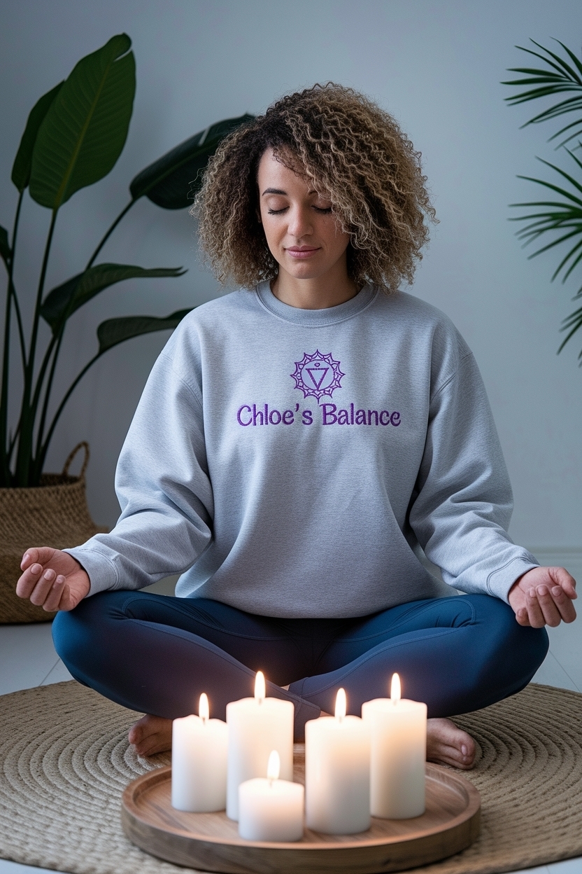 Custom Chakra Balance Crewneck: Align Your Energy with Style outfit idea