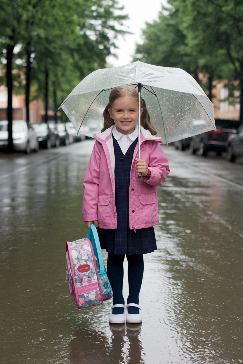 Cute Rainy Day Outfit for School: Stay Stylish and Dry outfit idea