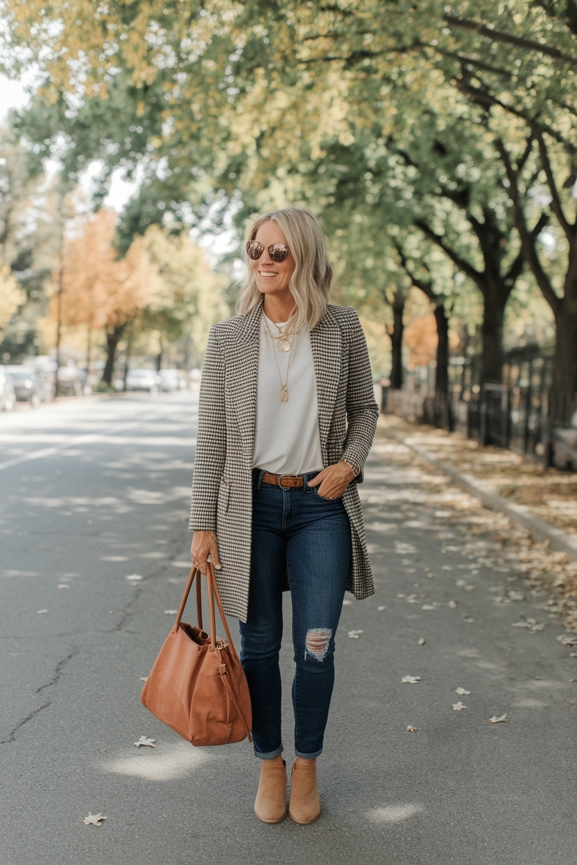 Fall Casual Outfits Women Over 40 Jeans: Ultimate Guide outfit idea