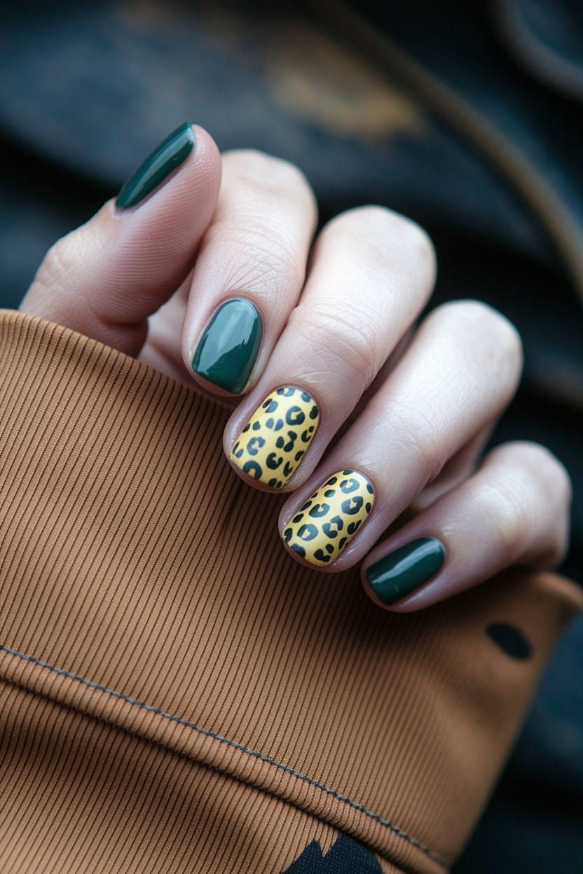 Creative Fall Nails Cheetah Print Designs to Try outfit idea