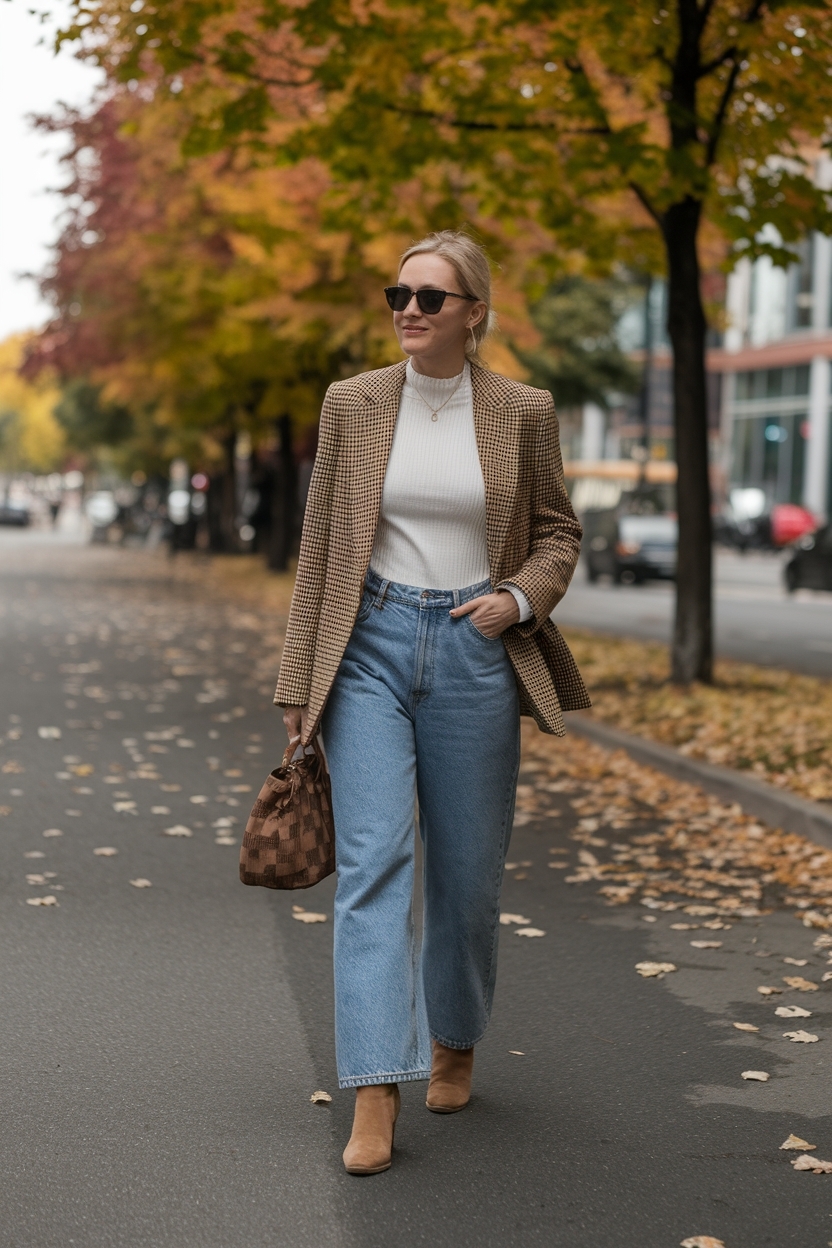Fall Outfit with Baggy Jeans: Casual Yet Fashionable outfit idea
