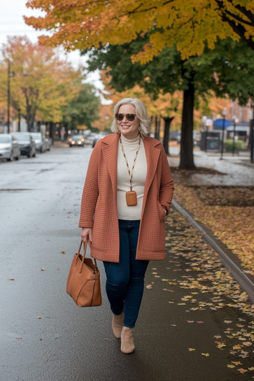 Fall Outfits for Plus Size Women Over 50: Stylish Picks outfit idea