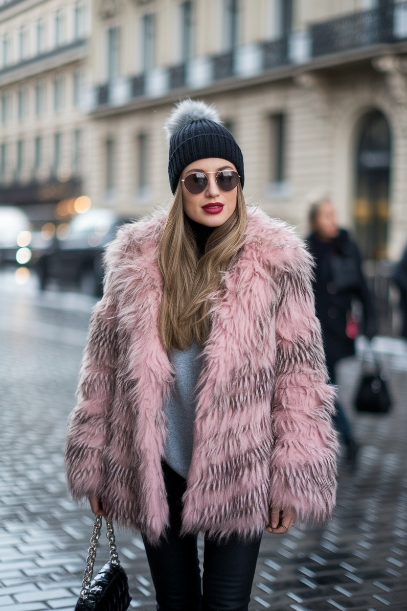 Faux Fur Coat Outfit Winter Chic: Elevate Your Wardrobe outfit idea
