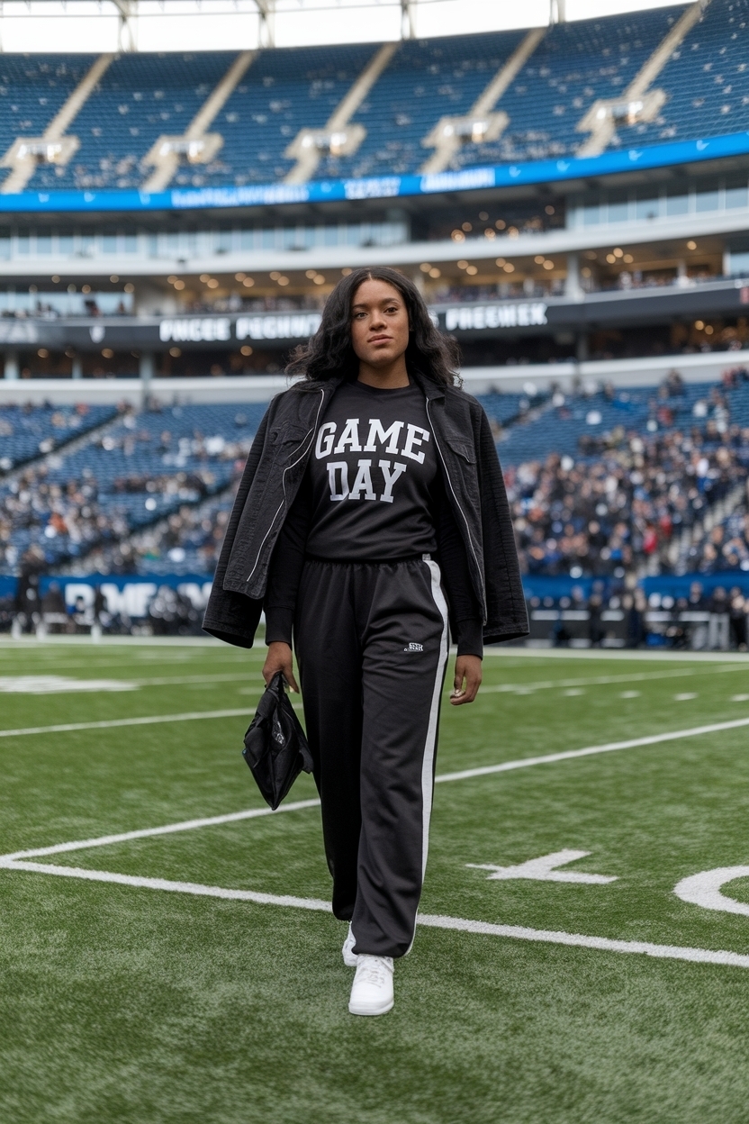 Game Day Outfit for Black Women: Sporty and Stylish outfit idea