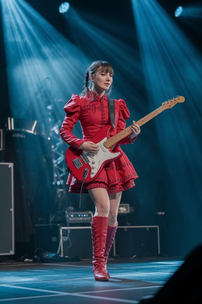 Girl in Red Concert Outfit: Stand Out in Style outfit idea