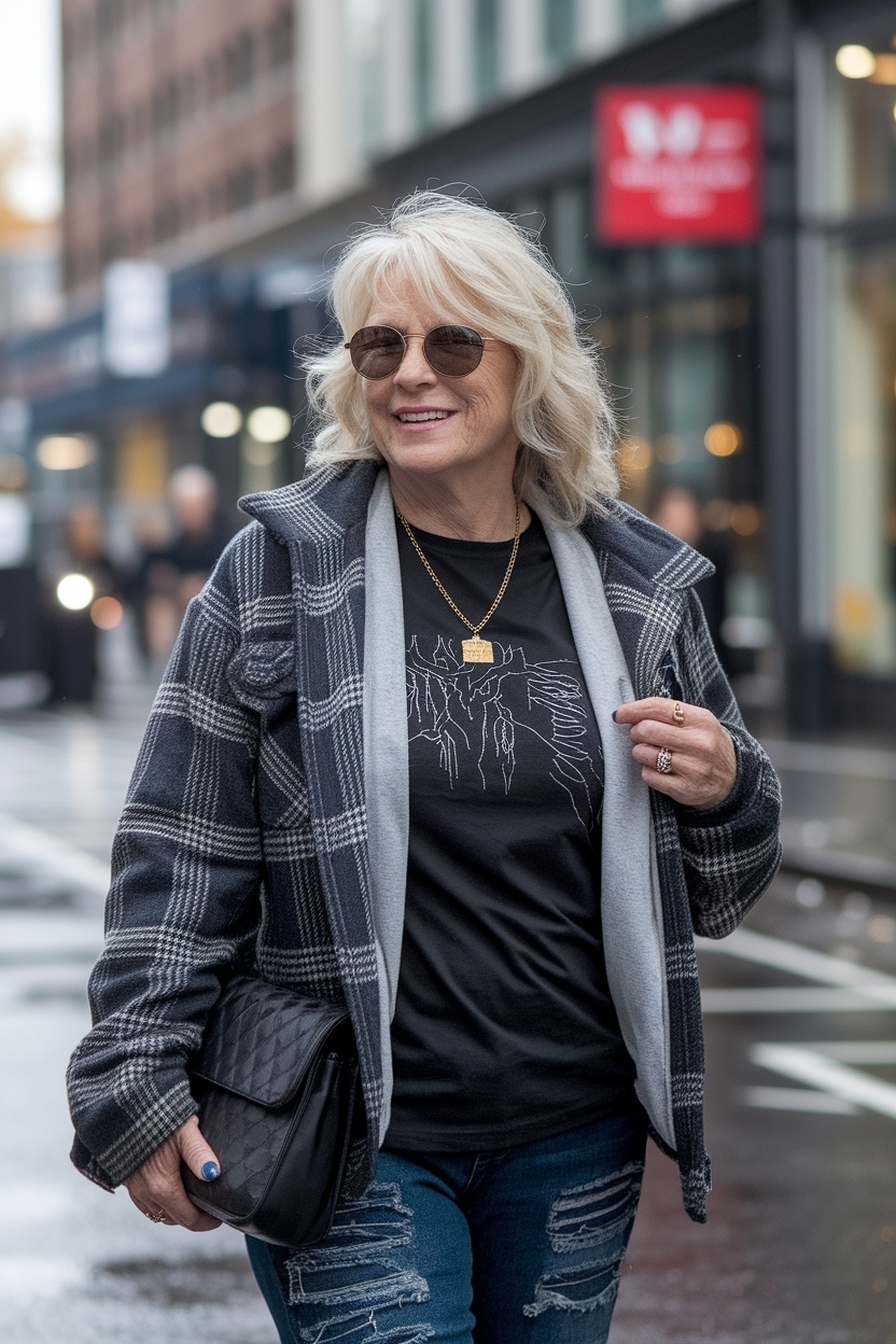 Grunge Outfits Women Over 50: Timeless and Chic outfit idea