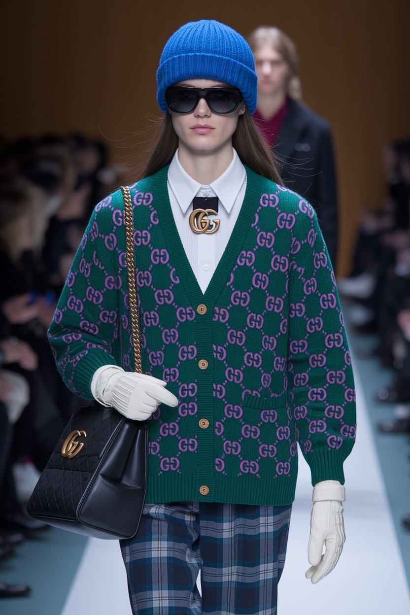 Gucci Cardigan Outfit Women Winter: Luxe Layering Ideas outfit idea