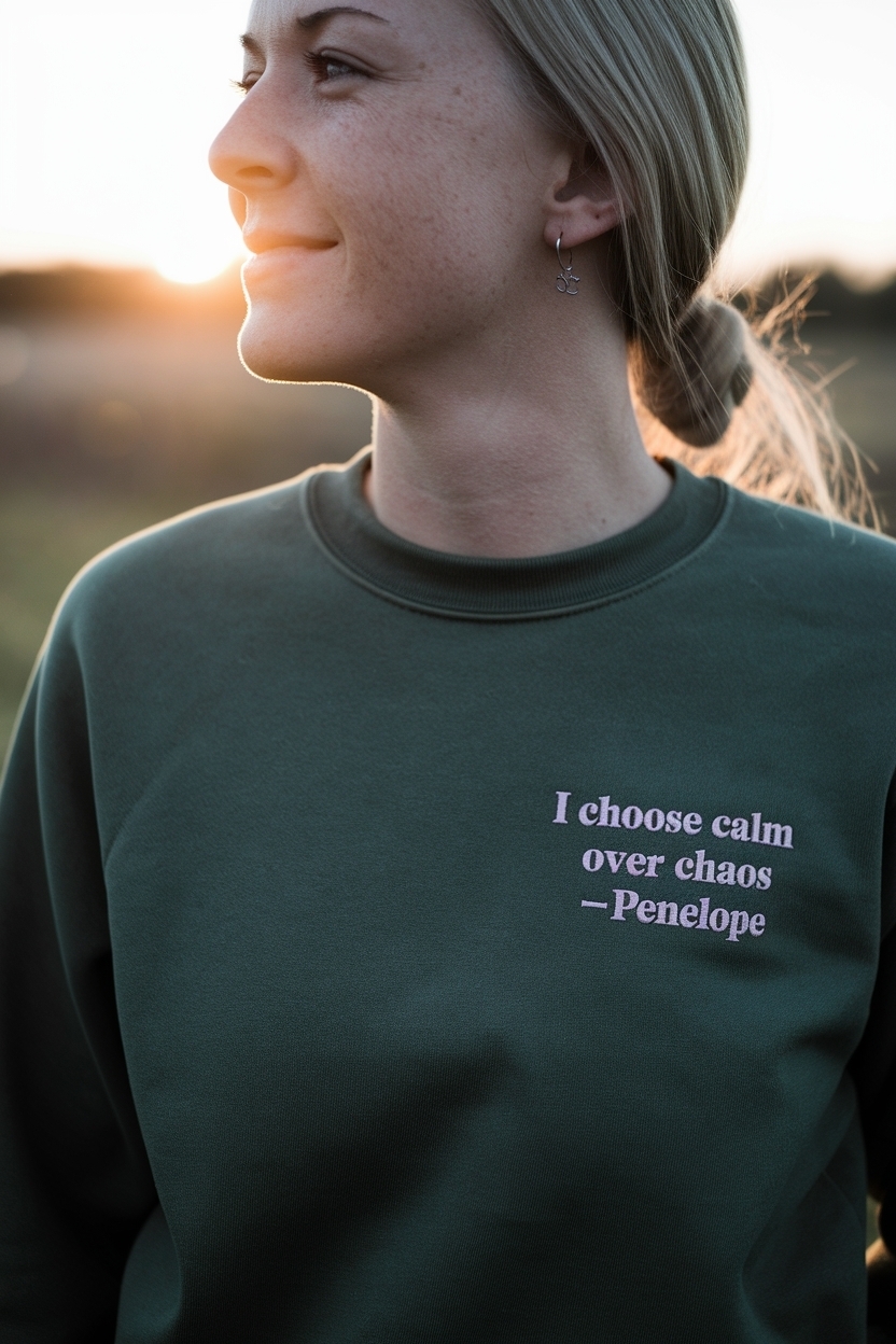 I Choose Calm Over Chaos Penelope: A Style Mindset outfit idea