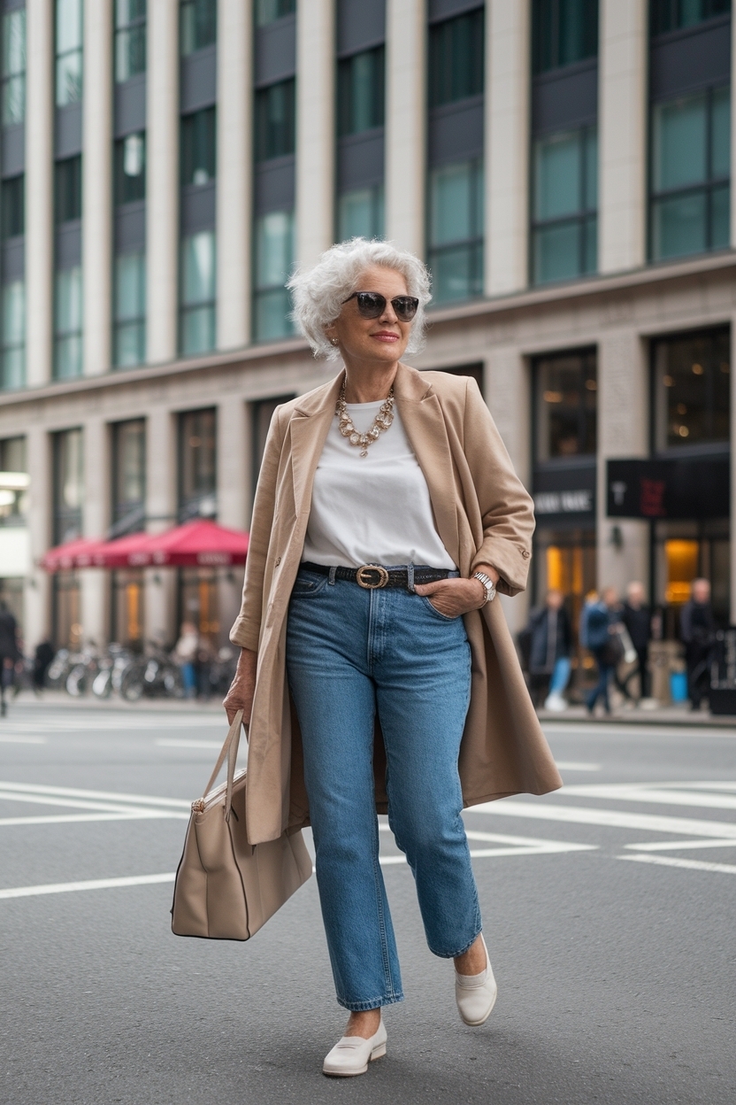 Jeans Outfit Older Women Over 50: Flattering Looks to Try outfit idea