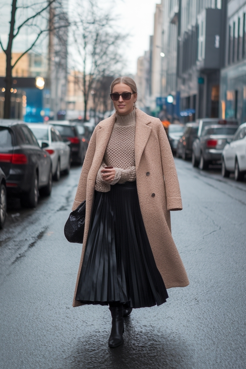 Long Black Skirt Outfit Winter: Embrace the Cold in Style outfit idea