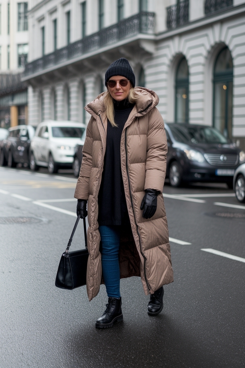 Long Puffer Jacket Outfit Winter Style for Cozy Days outfit idea