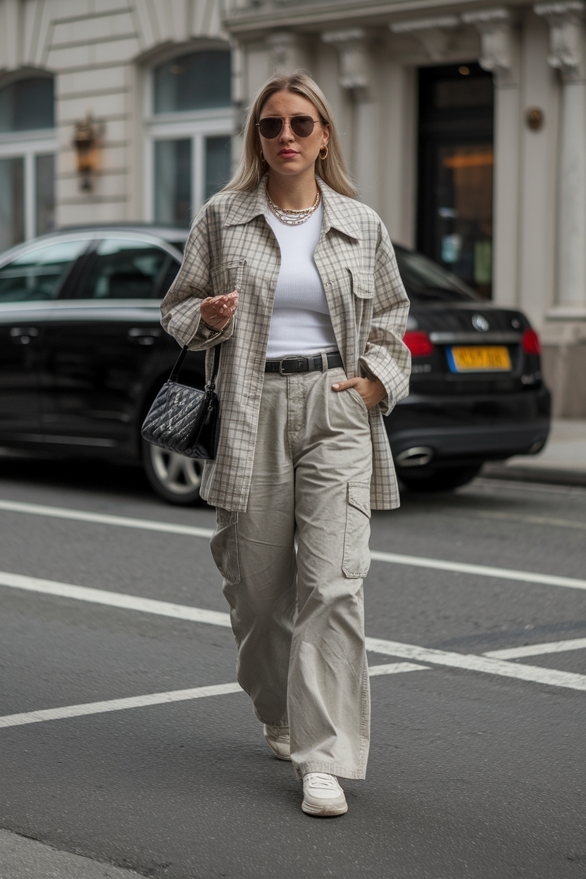 Trendy Low Rise Cargo Pants Outfit for a Casual Look outfit idea