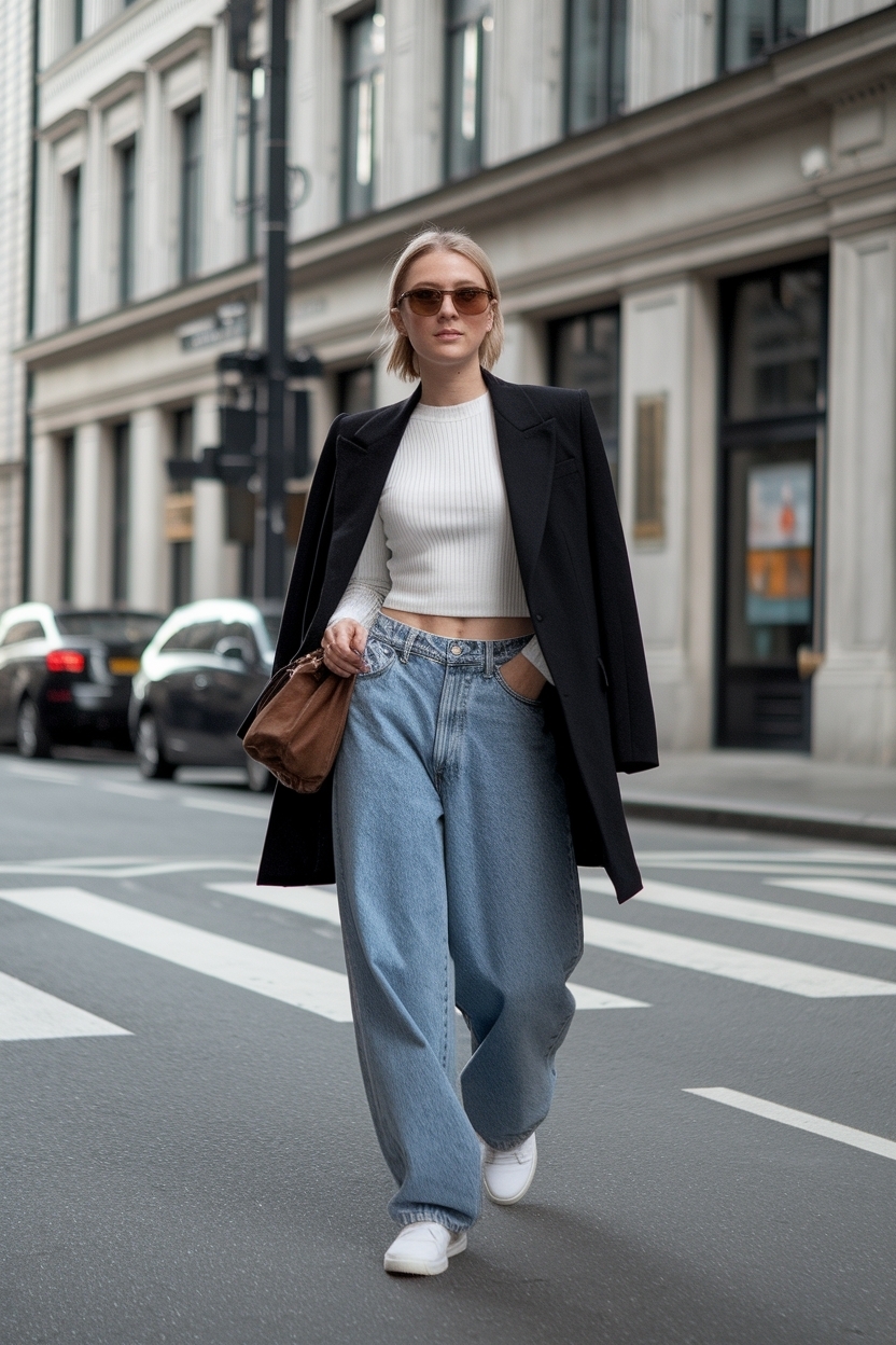 Trendy Low Waisted Baggy Jeans Outfit for Every Occasion outfit idea