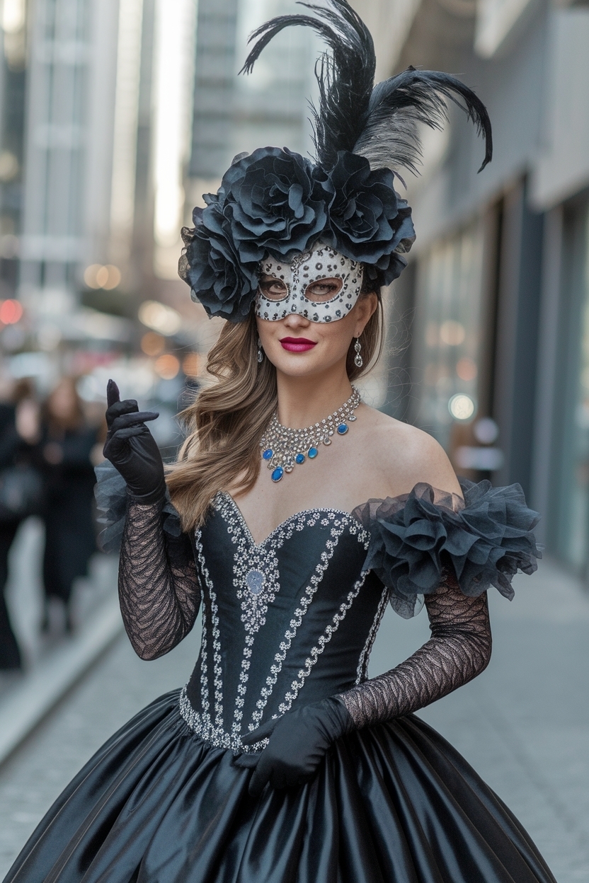 Masquerade Outfit Ideas for Women: Stand Out in Elegance outfit idea