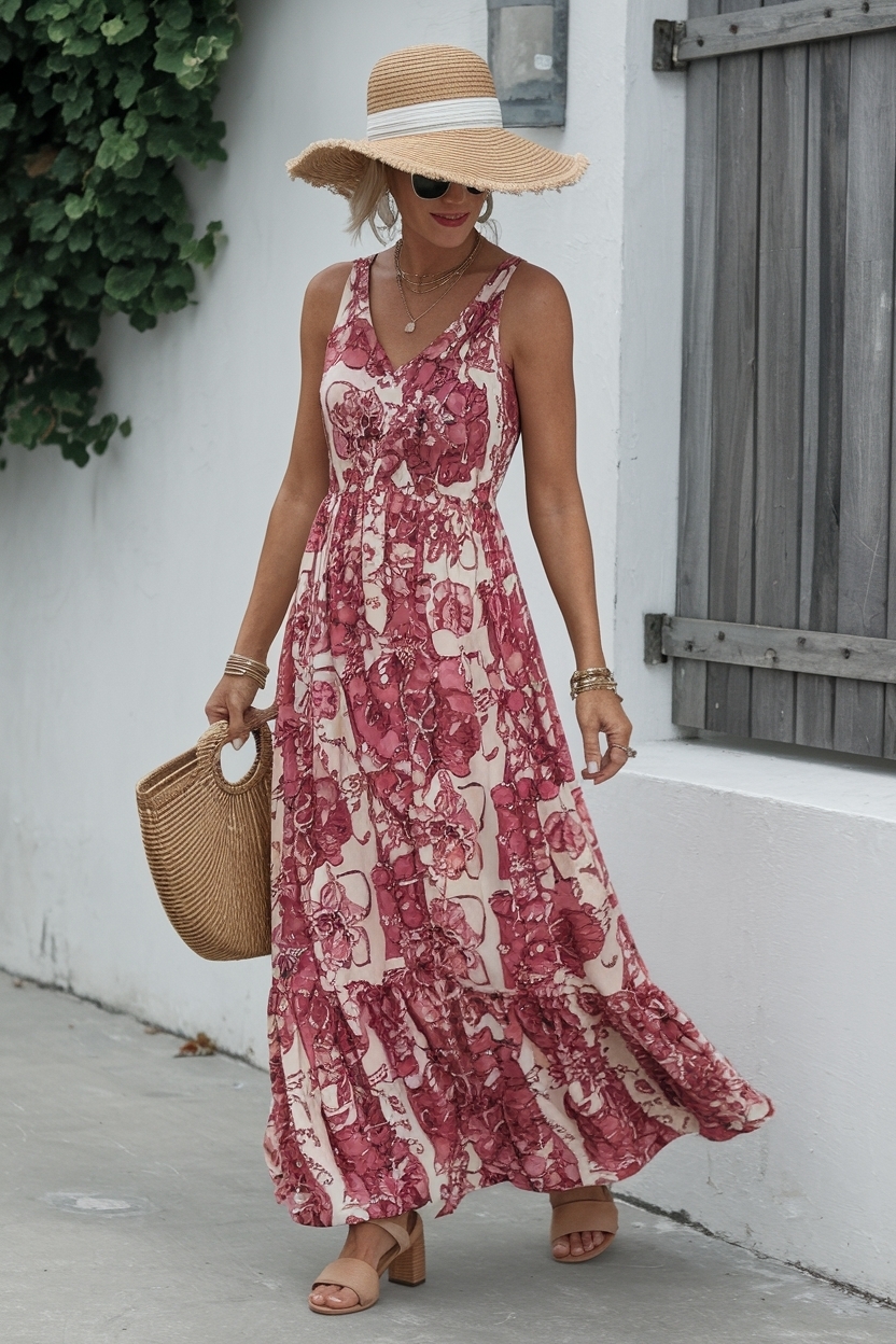 Maxi Dresses for Women Over 50 Summer: Style Guide outfit idea
