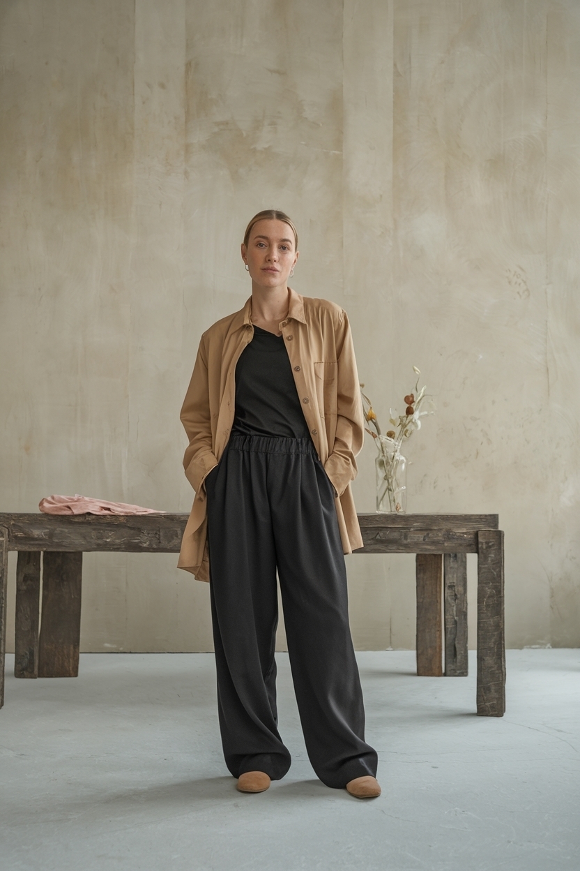 Minimalist Wardrobe Basics Women Should Own outfit idea