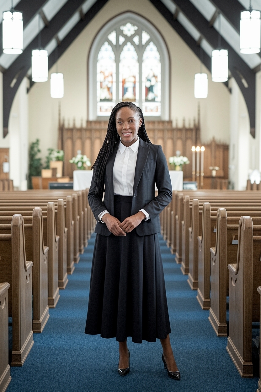 Modest Church Outfit Ideas for Black Women outfit idea