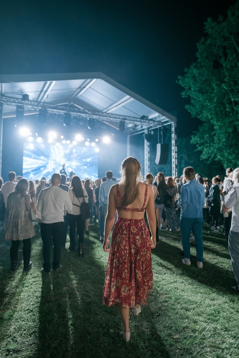 Perfect Outdoor Concert Outfit for Summer Night outfit idea