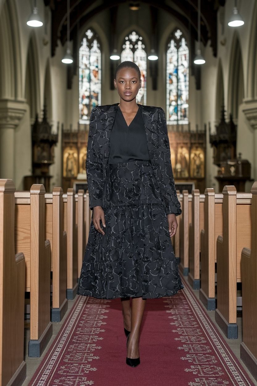 Outfit Ideas Black Women Church for Elegant Worship Style outfit idea