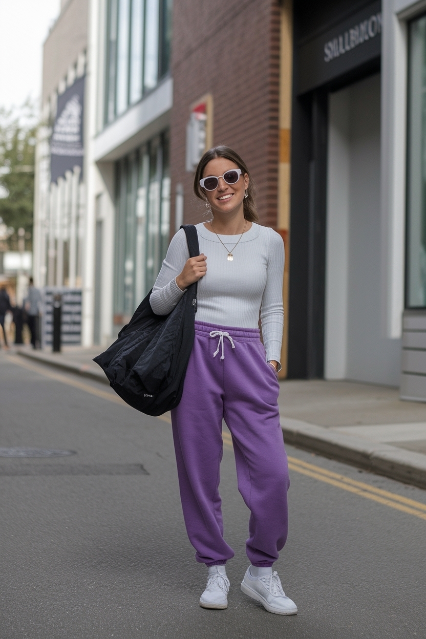 Outfit Ideas for School Sweatpants: Casual and Cool Options outfit idea