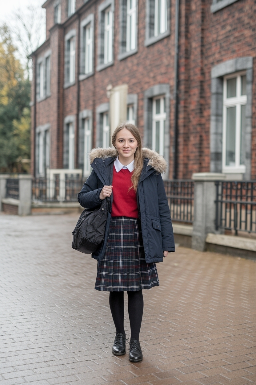 Outfit Ideas for School Winter: Bundle Up with Flair outfit idea